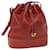 LOEWE Anagram Shoulder Bag Leather Red Auth fm3195  ref.1301519