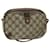 GUCCI GG Canvas Web Sherry Line Shoulder Bag PVC Beige Green Red Auth 68186  ref.1301532