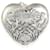 TIFFANY & CO. Ciondolo Ziegfeld con cuore e margherita in argento sterling  ref.1301551