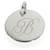 TIFFANY & CO. Notes Alphabet "B" Disc Pendant in  Sterling Silver  ref.1301553