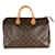 Louis Vuitton Monogram Canvas Speedy 35 Brown Cloth  ref.1301561