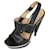 Sandalias de plataforma de cuero negro Balenciaga talla 39,5EU  ref.1301596