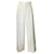 Autre Marque Alexandre Vauthier White Crepe Smoking Pants Polyester  ref.1301618