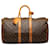 Keepall Portaoggetti con monogramma Louis Vuitton marrone 45 Borsa da viaggio Pelle  ref.1301630