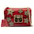 Rote Umhängetasche von Gucci mit Vorhängeschloss und Kristallverzierung Leder  ref.1301642