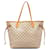 White Louis Vuitton Damier Azur Neverfull MM Tote Bag Leather  ref.1301654