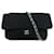 Bolso shopper plegable con grafiti de lona Chanel negro con solapa de jersey Algodón  ref.1301674