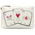 White Fendi Roma Playing Cards Zip Clutch Leather  ref.1301677