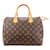 Louis Vuitton Canvas Monogram Speedy 30 handbag Brown Cloth  ref.1301683