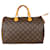 Louis Vuitton Canvas Monogram Speedy 35 Brown Cloth  ref.1301719