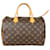 Louis Vuitton Canvas Monogram Speedy 30 Brown Leather  ref.1301722