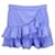Autre Marque Charo Ruiz Fera Ruffled Mini Skirt in Blue Cotton  ref.1301750
