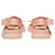 Alexander Mcqueen Laufflächen-Sandalen aus rosafarbenem Canvas Pink  ref.1301760