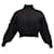 Iro Lyme Chunky Knit Cropped Sweater in Black Merino Wool  ref.1301765
