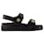 Kira Sport Sandals - Tory Burch - Leather - Black Pony-style calfskin  ref.1301783