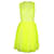 Vestido de Renda MSGM em Poliamida Amarelo Neon Nylon  ref.1301801
