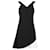 Victoria Beckham Minivestido plisado de seda negra Negro  ref.1301805
