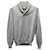 Gerippter V-Ausschnitt-Pullover von Brunello Cucinelli aus grauer Baumwolle   ref.1301835