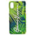 Versace Housse de téléphone en PVC imprimé Jungle Cuir Vert  ref.1301839
