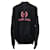 Sudadera con capucha y logo rosa de Balenciaga en algodón negro  ref.1301842