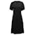 Robe plissée Alexander Wang en crêpe-satin noir  ref.1301853