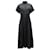 Max Mara Maxmara Midi Button Down Dress in Black Cotton  ref.1301854