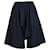 Comme Des Garcons Shorts femininos Comme Des Garçons com pernas largas em poliéster preto  ref.1301870