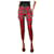 Burberry Red checked wool slim-leg trousers - size UK 8  ref.1301984