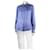 Loro Piana Camisa paisley seda azul - talla UK 20  ref.1301991