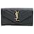 Saint Laurent Black Paris V Stitch wallet Leather  ref.1301996