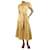 Autre Marque Vestido de linho amarelo com bata em camadas - tamanho XS Algodão  ref.1301999