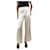Totême Pantaloni in raso color crema - taglia UK 6 Crudo  ref.1302002
