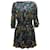 Diane Von Furstenberg Robe courte imprimée en mousseline de soie en soie multicolore  ref.1302107