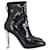 Giuseppe Zanotti Guiseppe Zanotti Luce Sequin Ankle Boots in Black Leather  ref.1302109