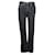 Sandro Raw Hem Regular Fit Jeans in Black Cotton Denim  ref.1302132