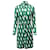 Diane Von Furstenberg Printed Shirt Dress in Green Silk  ref.1302141