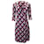 Vestido cruzado estampado Diane Von Furstenberg en seda multicolor  ref.1302150