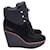Twist Louis Vuitton Lace-Up Boots in Black Suede  ref.1302168