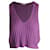 IRO V-Neck Ribbed Crop Top in Purple Silk  ref.1302169