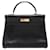 Hermès black 1994 Kelly 32 sac en cuir de veau Box Noir  ref.1302183