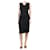 Joseph Vestido negro sin mangas con cuello en pico - talla UK 8 Triacetato  ref.1302187