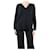 Autre Marque Black V-neckline wool top - size S  ref.1302200