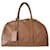 Sac de voyage en cuir marron Prada pour le week-end, petite valise de voyage.  ref.1302221