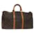 Louis Vuitton Monograma Keepall 50 Boston Bag M41426 Autenticação de LV 55210 Lona  ref.1302302