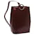 CARTIER Shoulder Bag Leather Wine Red Auth bs12453  ref.1302354