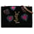 Bandolera pequeña de ante con monograma Kate Heart Firework de Saint Laurent en negro Cuero  ref.1302419