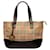 Beige Burberry Haymarket Check Handbag Leather  ref.1302429