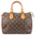 Louis Vuitton Canvas Monogram Speedy 25 handbag Brown Leather  ref.1302444