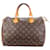 Louis Vuitton Canvas Monogram Speedy 30 handbag Brown Leather  ref.1302446