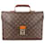 Bolso de negocios tipo servilleta con monograma de lona Louis Vuitton Castaño Cuero  ref.1302449